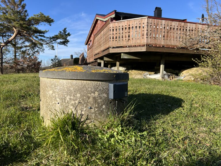 Soolo master montert på septiktank