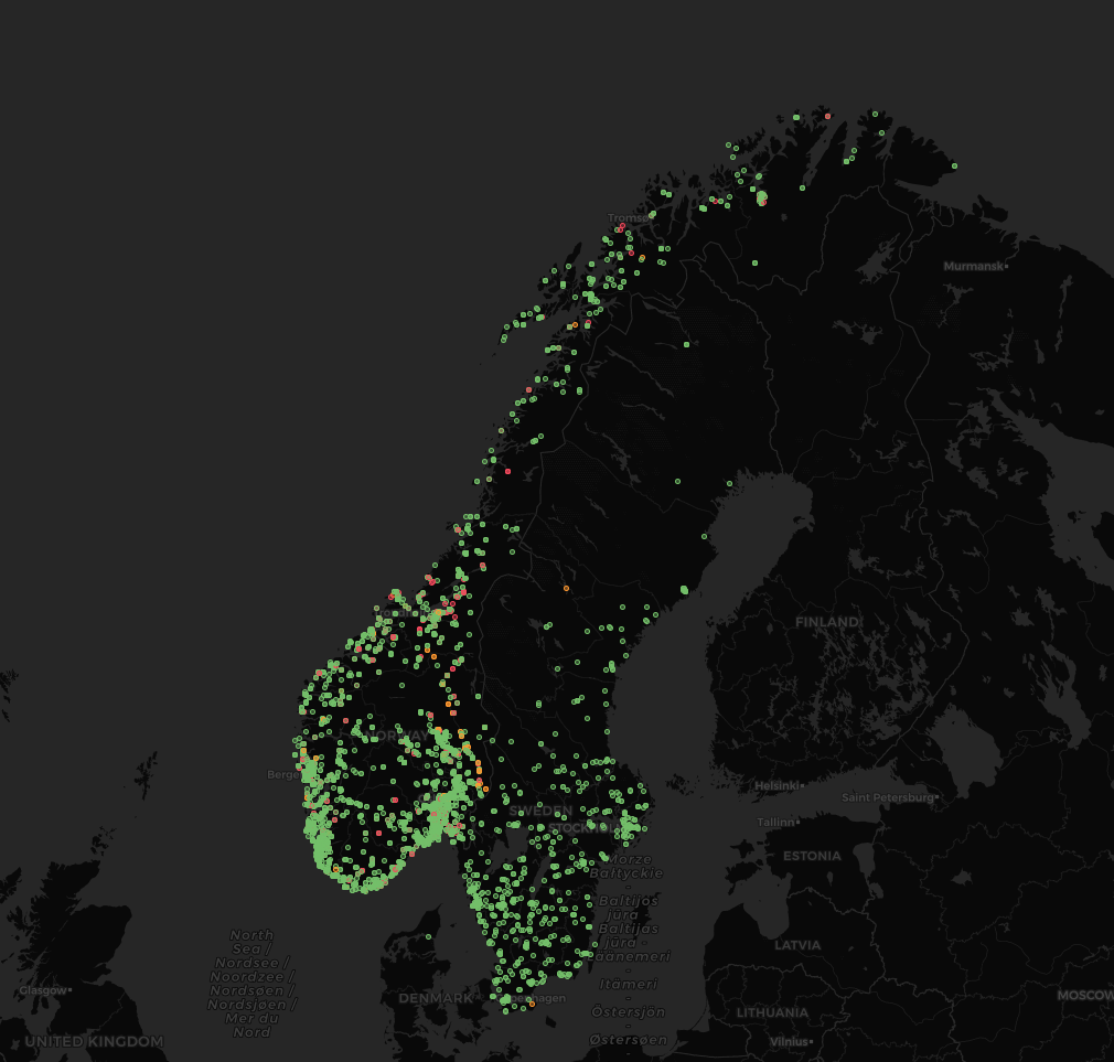 Kart over Soolo fjernpeiling